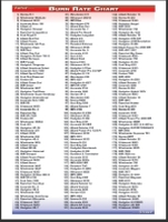 Burn rate chart